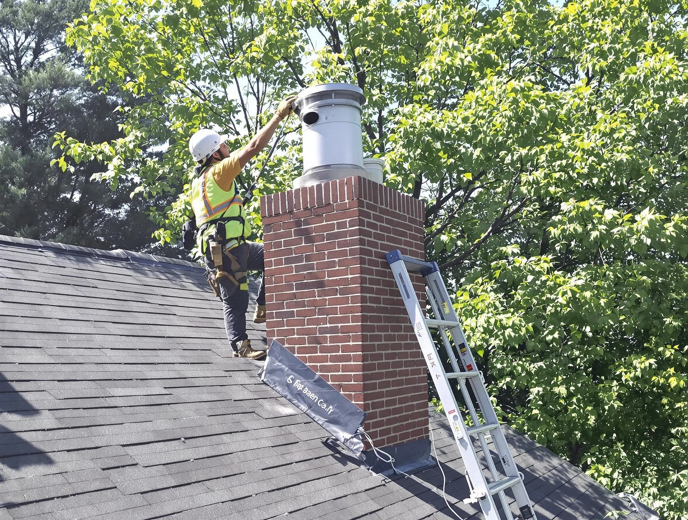 Chimney liner inspection by Park City Chimney Sweep in Park City, UT