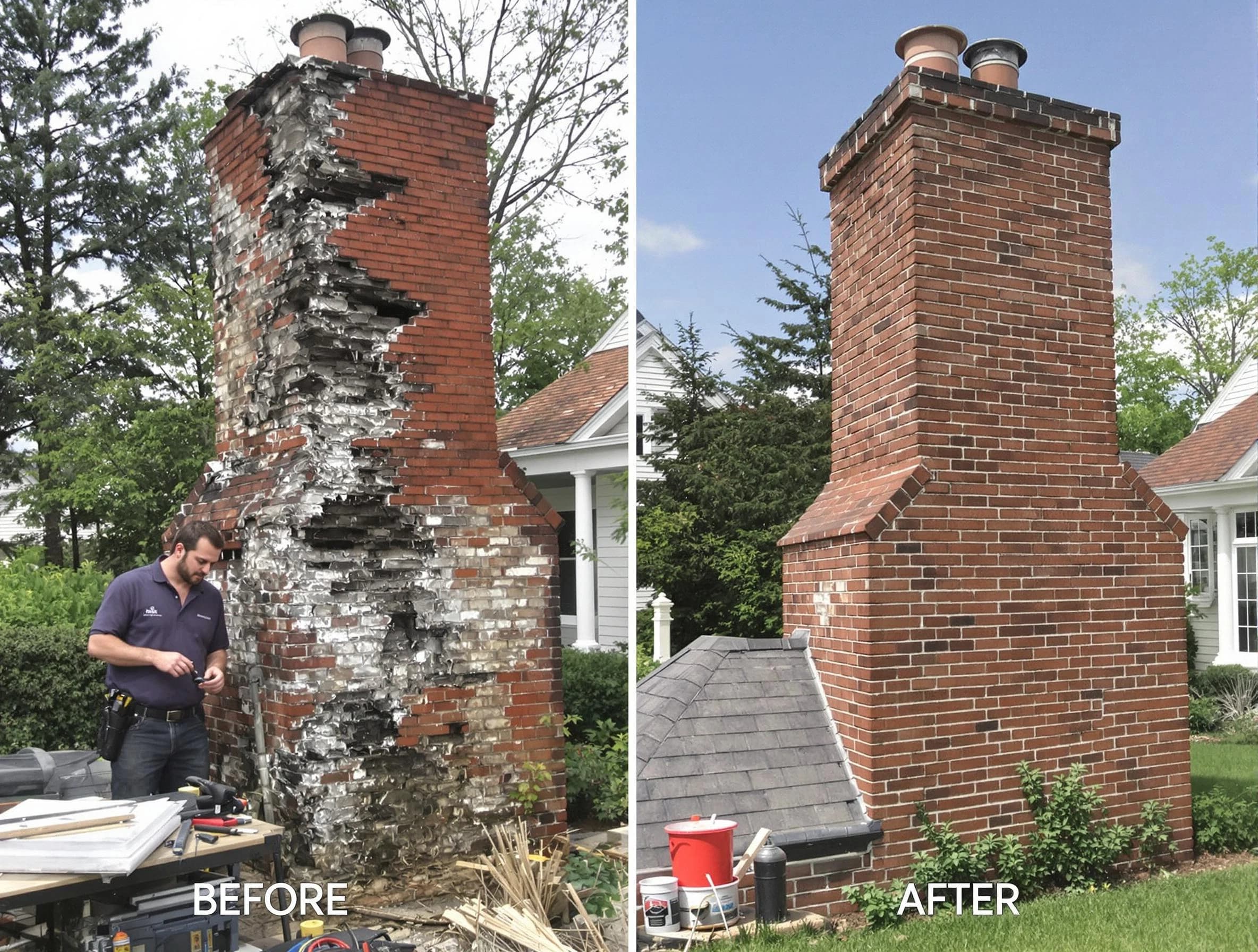 Park City Chimney Sweep performing a full chimney restoration in Park City, UT
