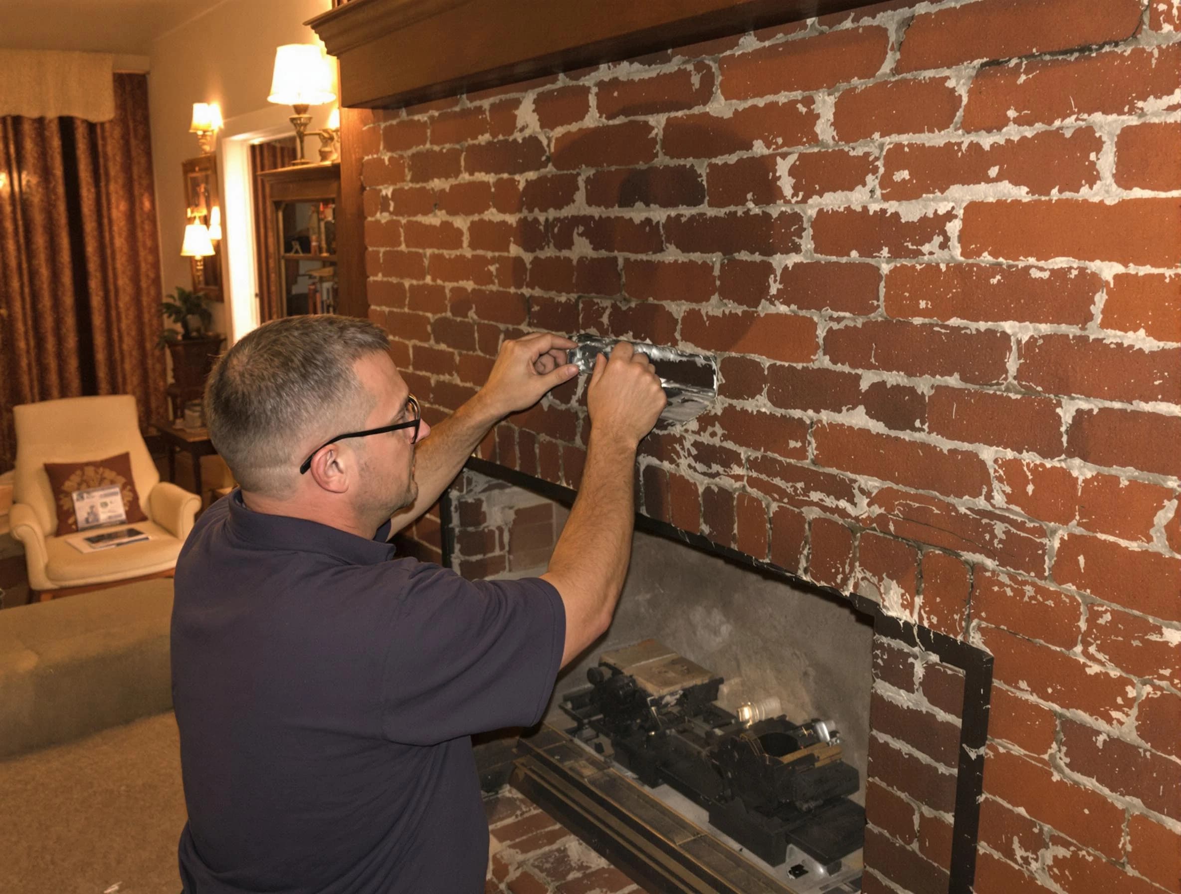 Park City Chimney Sweep expert fixing a fireplace in Park City, UT