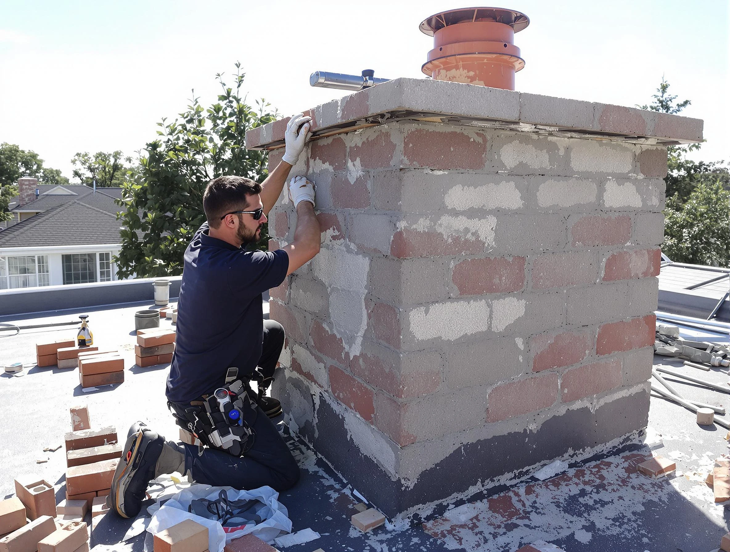 Advanced chimney repair process by Park City Chimney Sweep in Park City, UT