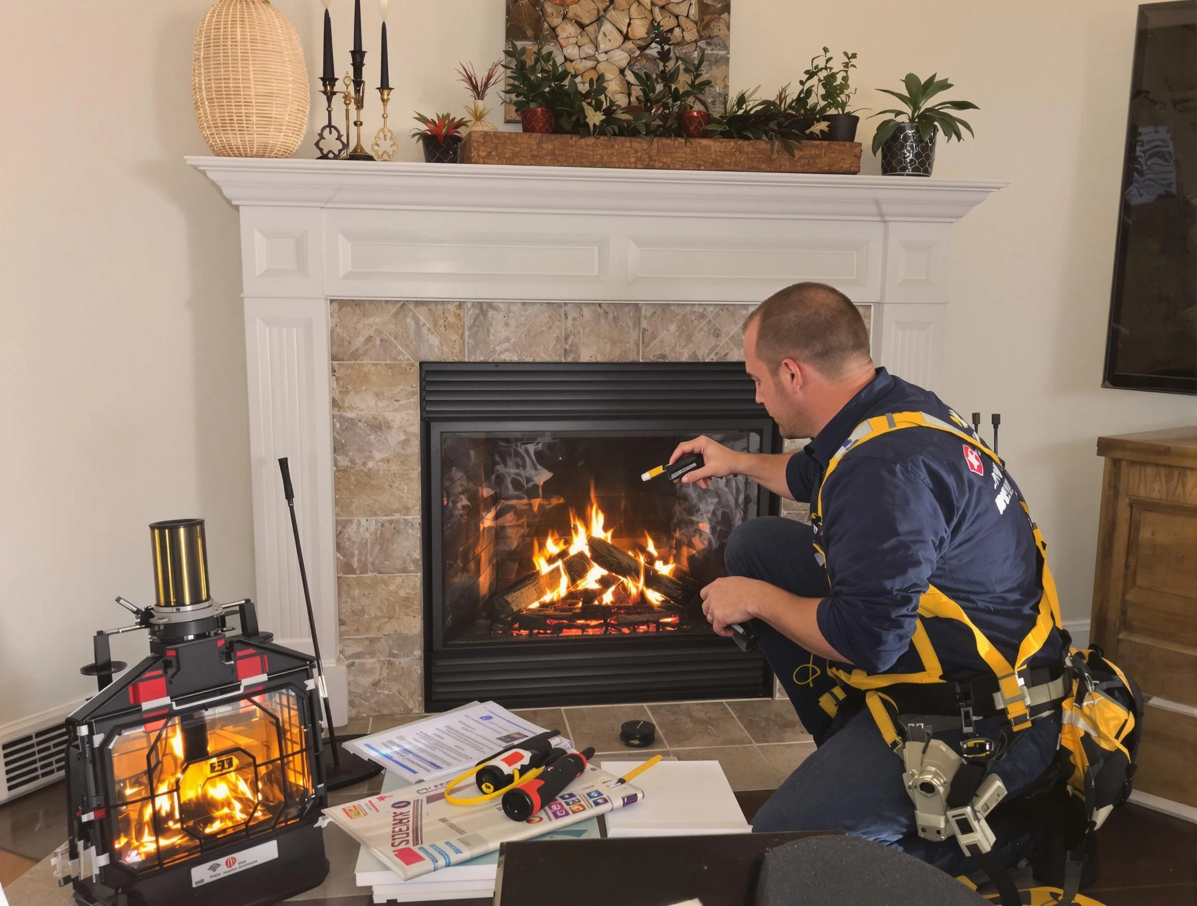Safety-focused fireplace inspection by Park City Chimney Sweep in Park City, UT